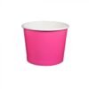 12 oz Solid Pink Cold/Hot Paper Food Container - 1 case (1000 piece)