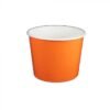 12 oz Solid Orange Cold/Hot Paper Food Container - 1 case (1000 piece)