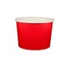 16 oz Solid Red Cold/Hot Paper Food Container - 1000/Case