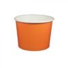 16 oz Solid Orange Cold/Hot Paper Food Container - 1000/Case
