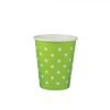 8 oz Polka Dot Green Paper Drinking Cup - 1 case (1000 piece)