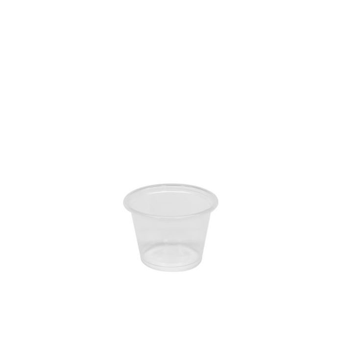 0.75 oz Clear PP Plastic Portion Cup - 2500/Case