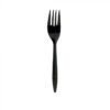 Medium Weight 5.8" Black Plastic Fork - 1 case (1000 piece)