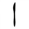 Medium Weight 6.5" Black Plastic Knife - 1 case (1000 piece)