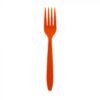 Premium Heavy Weight 6.6" Orange Plastic Fork - 1 case (1000 piece)