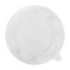 Clear Lids For 36 oz Black Microwavable Round Flat Bowl - 300/Case