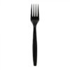 Heavyweight Plus 7" Black Plastic Fork - 1 case (1000 piece)