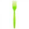 Heavyweight Plus 7" Lime Green Plastic Fork - 1 case (1000 piece)