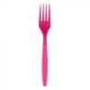 Heavyweight Plus 7.1" Pink Plastic Fork - 1 case (1000 piece)