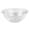 32 oz Clear 7" Premium PET Plastic Salad Bowl - 1 case (300 piece) (For lid use #5418001)