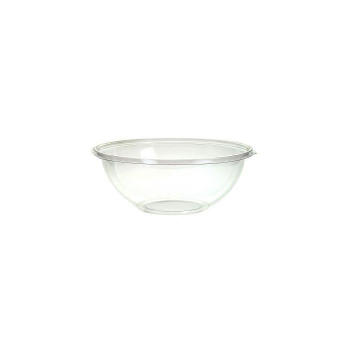 Sabert 24 oz / 7.5" Clear Premium Plastic Salad Bowl - 1 case (300 piece)