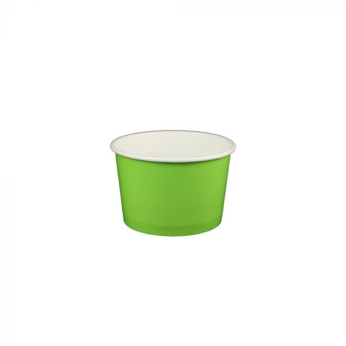 4 oz Solid Lime Green Cold/Hot Paper Food Container - 1 case (1000 piece)