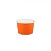 4 oz Solid Orange Cold/Hot Paper Food Container - 1 case (1000 piece)