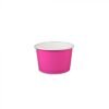 4 oz Solid Pink Cold/Hot Paper Food Container - 1 case (1000 piece)