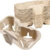 500 pcs 2 Cup Disposable Coffee Carrier,Delivery Cups Holder for 8 to 22 oz Hot or Cold Drinks Cups,Take Out cup Carrier,Ideal for To Go Drink