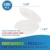 600 Packs Noodle Separator for 21oz/25oz/28oz/34oz Disposable Paper Food Storage Containers, Soup Bowls, Ice Cream Salad Cups