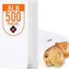 8# White Paper Grocery Bag (6 1/16 x 4 x 12 5/16 in) - 1 case (500 piece)