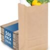 20# Kraft Paper Grocery Bag (8.3 x 6.12 x15.25 in) - 1 case (500 piece)