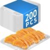 Clear PET Plastic Meat Tray 10 1/2" X 8" X 1 3/10", 200PCS, Ideal for Deli, Butcher Shops & Catering