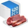 Clear PET Plastic Meat Tray 5 9/10" X 8" X 11/16", 500PCS, Perfect for Meat, Seafood & Fruit Display