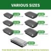 58oz (120-Piece) Disposable Take Out Food Storage Containers with Leakproof Lids, BPA Free, Microwave/Dishwasher/Freezer Safe