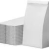 10# White Paper Grocery Bag (6 7/16 x 4 x 13 6/16 in) - 1 case (500 piece)