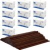 10000 Count 7 Inch Plastic Coffee Stirrer Straw, Bulk Disposable Drinking Beverage Mixer Stir Sticks for Cocktail and Coffee - Brown, 1000 Pcs/Box, 10 Boxes