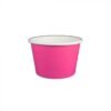 8 oz Solid Pink Cold/Hot Paper Food Container - 1 case (1000 piece)