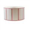 4" X 2" Red Frame Thermal Label, 3000/Roll - 1 case (4 roll)