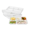 COMPOSTABLE DINNER TRAY 5 COMP 10.43"*8.46" PFAS FREE 500PCS/CTN