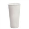 KR 22 oz White Paper Soda Cup (90mm Rim) - 1000/Case