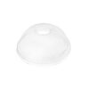 32 oz Clear Plastic Dome Lid With Hole For PET Cups (107mm) - 1 case (500 piece)