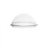 95mm No Hole Clear Plastic Dome Lid For PET Cups - 1000/Case