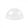 12-24 oz Clear Plastic Dome Lid With Hole For PET Cups (98mm) - 1 case (1000 piece)
