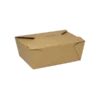 #8, Kraft Microwavable Folded Paper Take Out Container, (6.75″ x 5.5″ x 2.5″) 300 ct