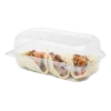 Clear PET Plastic Hinged-Lid Take Out Container 9'' x 5" x 3.5" - 1 case (250 piece)