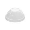 5 oz No Hole For Ice Cream Cups Clear Plastic Dome Lid, Cold/Hot Paper Food Containers - 1 case (1000 piece)
